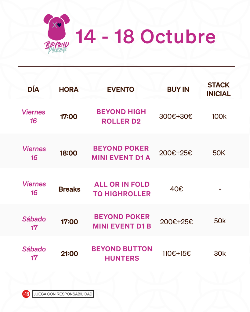 beyond poker octubre